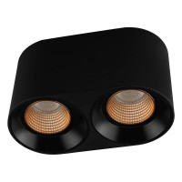 Denkirs DK3096-BK+BR Светильник накладной IP 20, 10 Вт, GU5.3, LED, черный/бронзовый, пластик