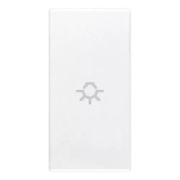 Vimar Клавиша для осевых устройств на 1 модуль символом "лампа", белая, 20131.L.B