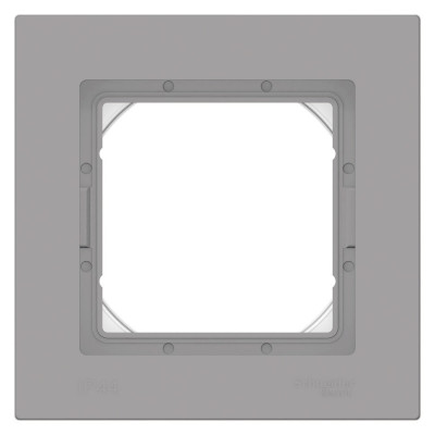 ATN440301 - ATLASDESIGN AQUA 1-постовая РАМКА, IP44, АЛЮМИНИЙ, Systeme Electric