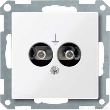 SM Розетка для выравнивания потенциалов, винт. зажимы, активно-бел.