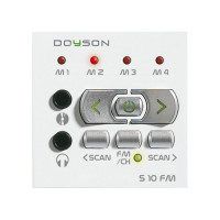 FD100030 Fede Fede Стерео-FM-тюнер 1,5+1,5Вт, дополнительный аудиоввод, белый