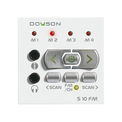 FD100030 Fede Fede Стерео-FM-тюнер 1,5+1,5Вт, дополнительный аудиоввод, белый