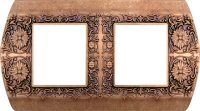 FD01422RU Fede San Remo Рамка 2-ная, Rustic Cooper