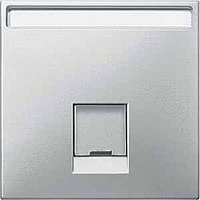 SD Накладка для комп./тлф. розетки 1хRJ45 UTP/FTP, стальн.