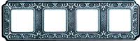 FD01354CB Fede Siena Рамка 4-ная, Bright Chrome