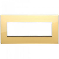 Vimar Накладка Eikon Evo на 7 модулей, глянцевое золото, 21657.09