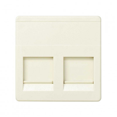 Simon S27 Адаптер на 2хRJ45(12) 75528-, 75540-, 75541-, 75544-39, широкий, шторки, сл.кость, 27486-32