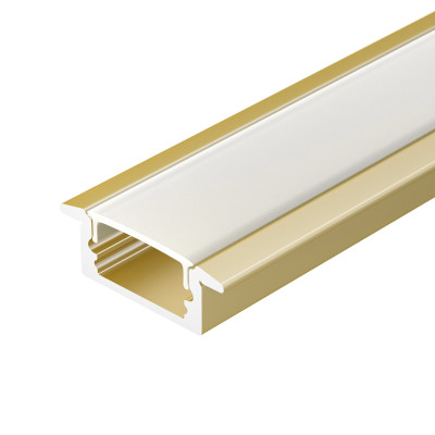 Профиль LINE-2308-F-2000 ANOD GOLD (Arlight, Алюминий), 039989