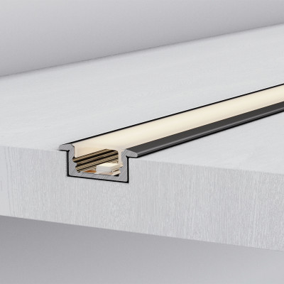 Профиль LINE-2308-F-2000 ANOD GOLD (Arlight, Алюминий), 039989