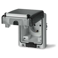 Розетка панельная. Компактная. Защита IP66 с вставленной вилкой (упак. 1шт)