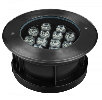 Jazzway Светильник PGR R180 12W 4000K 30° Сhrome (грунтовый встраиваемый) IP65, 5006560A