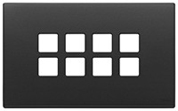 Vimar Накладка плоская, 4 модуля на 8 кнопок, Flat, антрацит, 22694.03