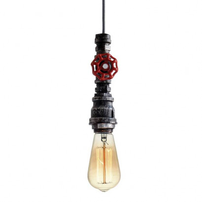 LUSSOLE IRONDEQUOIT Подвесной светильник, цвет основания - серый, 1x60W E27, LSP-9692