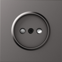 Donel S08 матовый титан накладка для розетки без заземления, со шторками 16A 250 В~,серия DB, DS21645