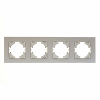 С1140-034 GUSI UGRA РАМКА 4-местная, алюминий, цвет серебро., С1140-034