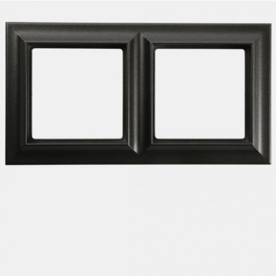 Рамка 2-поста; Eco Profi  Standart; термопласт; антрацит, EPS482AN