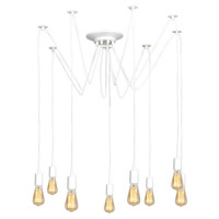 LUSSOLE SHIRLEY Люстра мультиплекс, цвет основания - белый, 8x60W E27, LSP-8173