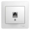 Glossa Розетка компьютерн. 1хRJ45 кат.5E, бел.