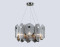 Подвесной светильник E14*6, AMBRELLA LIGHT, LH31201