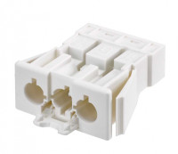 Simon Connect Белый Разъем Quick Connection "папа" встраиваемый, 2P+E, безвинт.соединение, CR0002-9