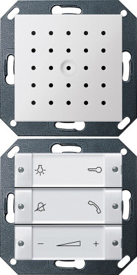 1280127 Gira Квартирная станция скрытого монтажа с переговорным устройством