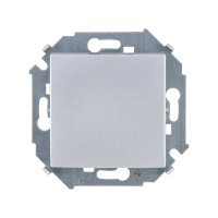 Simon Simon15 Выключатель 1-клав. с 3-х мест (перекрёстный) 16А 250В~, винт. зажим, алюминий, 1591251-033