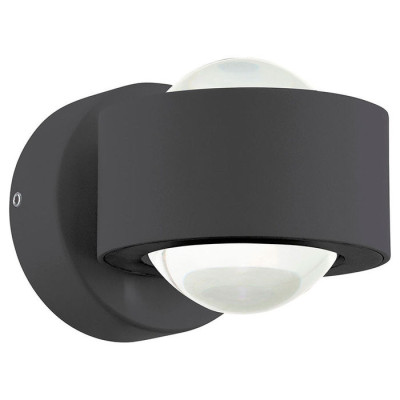 98746 Уличный светод. светильник настенный TREVIOLO, 2х3W(LED), L90, H85, A120, 900lm, лит. алюмини