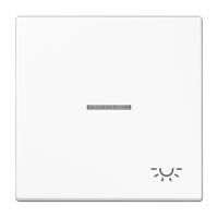 Клавиша для выключателя с подсветкой; белая, LS990KO5LWW