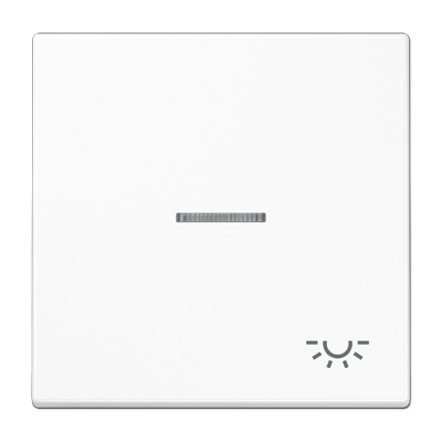 Клавиша для выключателя с подсветкой; белая, LS990KO5LWW