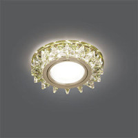 Светильник Gauss Backlight BL034 Кругл. Шампань/Кристалл/Хром, Gu5.3, LED 2700K 1/40, BL034