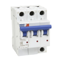 КЭАЗ Выключатель автоматический модульный OptiDin BM63-3C25-DC-УХЛ3 (Новый)