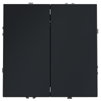 Перекрестный переключатель встраиваемый VOLTUM S70 двухклавишный 10А, (графит), VLS020507 Перекрестный переключатель встраиваемый VOLTUM S70 двухклавишный 10А, (графит), VLS020507