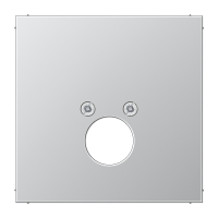 Крышка для одного гнезда подключения громкоговорителя; алюминий, AL2962-1