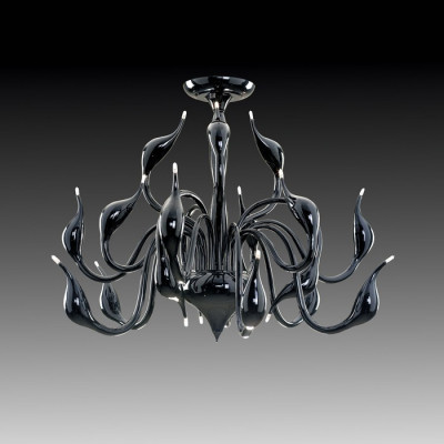 Lightstar 751187 (MX8098-18A BK) Люстра потол Cigno collo 18х20W G4 ЧЕРНЫЙ (в комплекте)