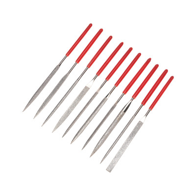 Набор надфилей алмазных 140х70х3мм, 10 шт. KRANZ, KR-12-4115