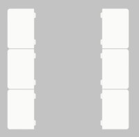 GVS CHKAM-06/55.1.00 Клавиши для CHPBD, 6 шт. белый матовый