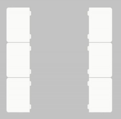 GVS CHKAM-06/55.1.00 Клавиши для CHPBD, 6 шт. белый матовый