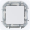 Переключатель одноклавишный пылевлагозащитный Legrand Inspiria для скрытого монтажа, цвет "Белый", номинальный ток 10 А, напряжение ~250В, степень пылевлагозащиты IP44