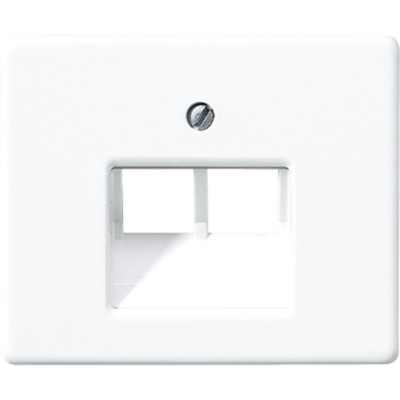 Крышка для сдвоенной телефонной и компьютерной розетки UAE; белая, SL569-2UAWW