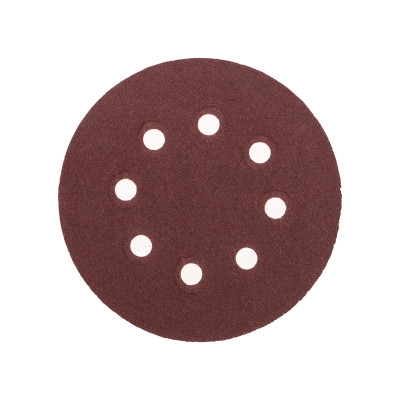 Диск абразивный на ворсовой основе, на липучке, перфорированный, P120, 125мм, 10 шт. KRANZ, KR-91-1168