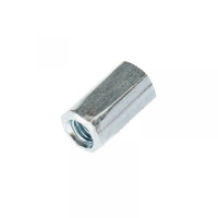 Гайка для шпильки удлиненная М6, 1.0х10х18, короб (20 шт/уп) KRANZ, KR-01-3541-002 Гайка для шпильки удлиненная М6, 1.0х10х18, короб (20 шт/уп) KRANZ, KR-01-3541-002