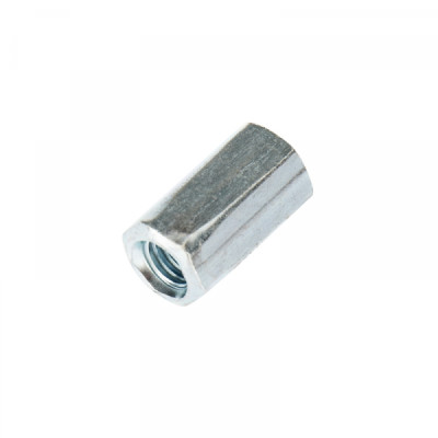 Гайка для шпильки удлиненная М6, 1.0х10х18, короб (20 шт/уп) KRANZ, KR-01-3541-002