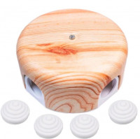 Bironi Распределительная коробка 110мм, пластик, цвет Карельская Сосна (4 кабельных ввода в комплекте), B1-522-13-K