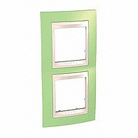 ХАМЕЛЕОН РАМКА 2-постовая, вертикальная, БЕЖЕВЫЙ/ ЗЕЛЕНОЕ ЯБЛОКО