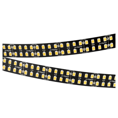 Светодиодная лента RT-A320-BLACK-15mm 24V Warm3000 (24 W/m, IP20, 2835, 5m) (Arlight, высок.эфф.150 лм/Вт), 032610(2)