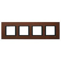 MGU68.008.7A3 - UNICA CLASS РАМКА 4-постовая, КЕЛЬТСКАЯ СТАЛЬ