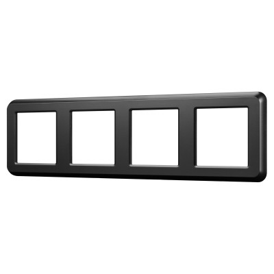 045188 - Рамка пластиковая FRM-VERSA-PL-4-BK (Arlight, -)