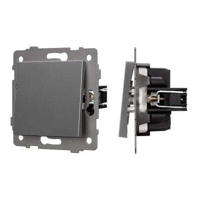 049869 - Механизм выключателя одноклавишный непроходной SWT-MK01-PL-GR-V (250V, 10A) (Arlight, -)