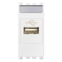 Vimar Розетка информационная USB, белая, 19345.B