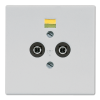 Розетка штепсельная для выравнивания потенциалов; светло-серая, LS965-2LG